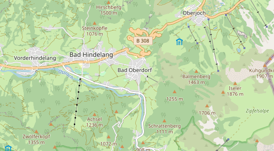 Unterkunft auf Karte