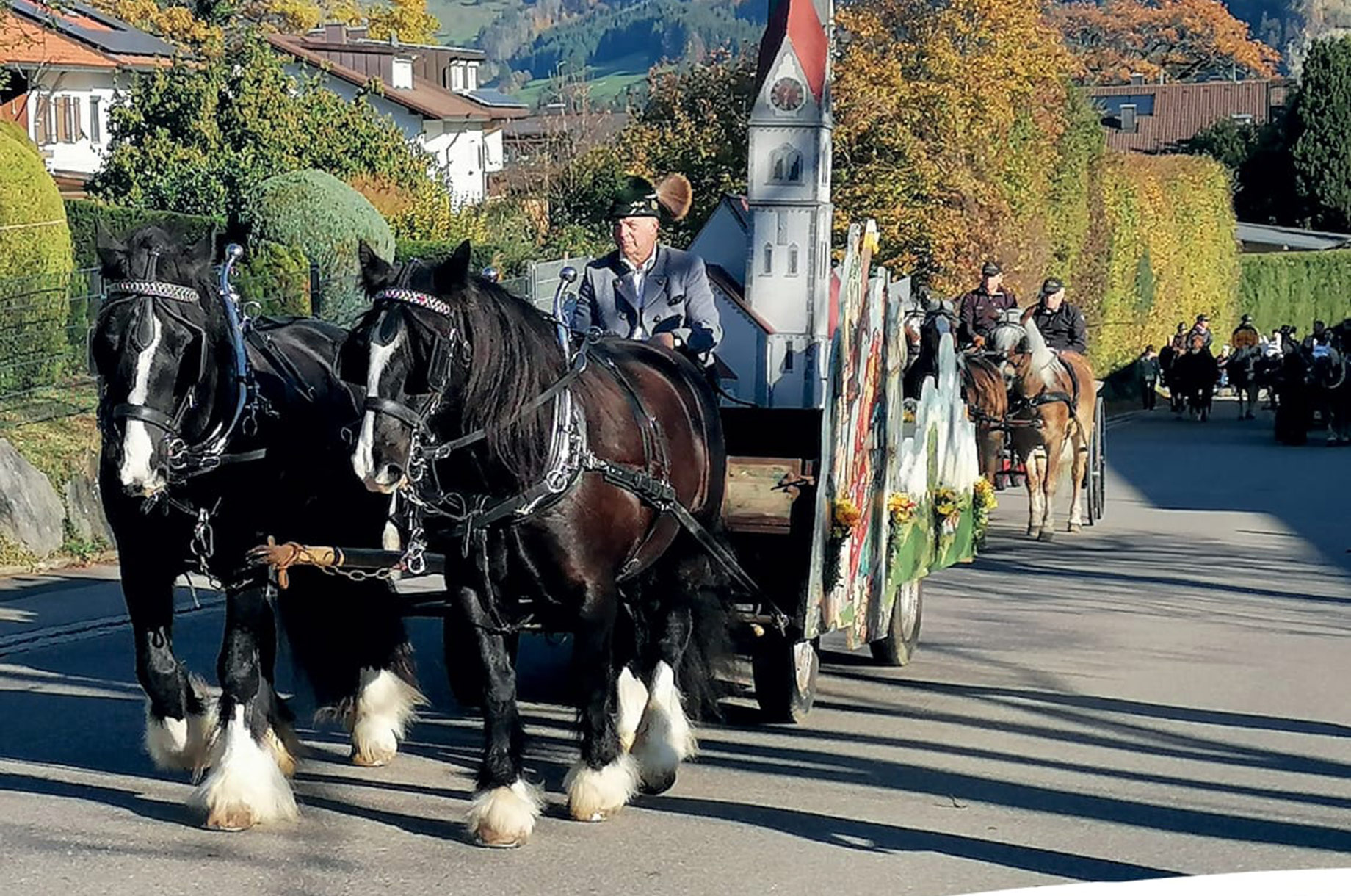 Hotels und Ferienwohnungen im Oberallgäu - Martinusritt mit Pferdesegnung in Blaichach - Martinusritt 2026 mit Pferdesegnung in Blaichach