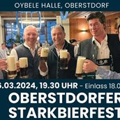 Veranstaltungen im Oberallgäu: Traditionelles Bockbierfest in Oberstdorf - Traditionelles Bockbierfest 2024 in Oberstdorf
