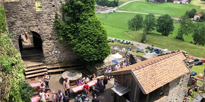Hotels und Ferienwohnungen im Oberallgäu - Kinder & Familie: Kindergerichte - Burgfest auf der Burgruine Sulzberg - Burgfest 2024 auf der Burgruine Sulzberg