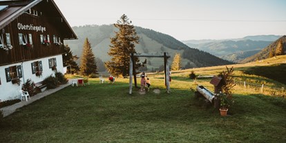 Hotels und Ferienwohnungen im Oberallgäu - Wetter: bei jedem Wetter - Oberstaufen Steibis - Hecking & Blanz auf der Oberstiegalpe - Blanz & Hecking auf der Oberstiegalpe