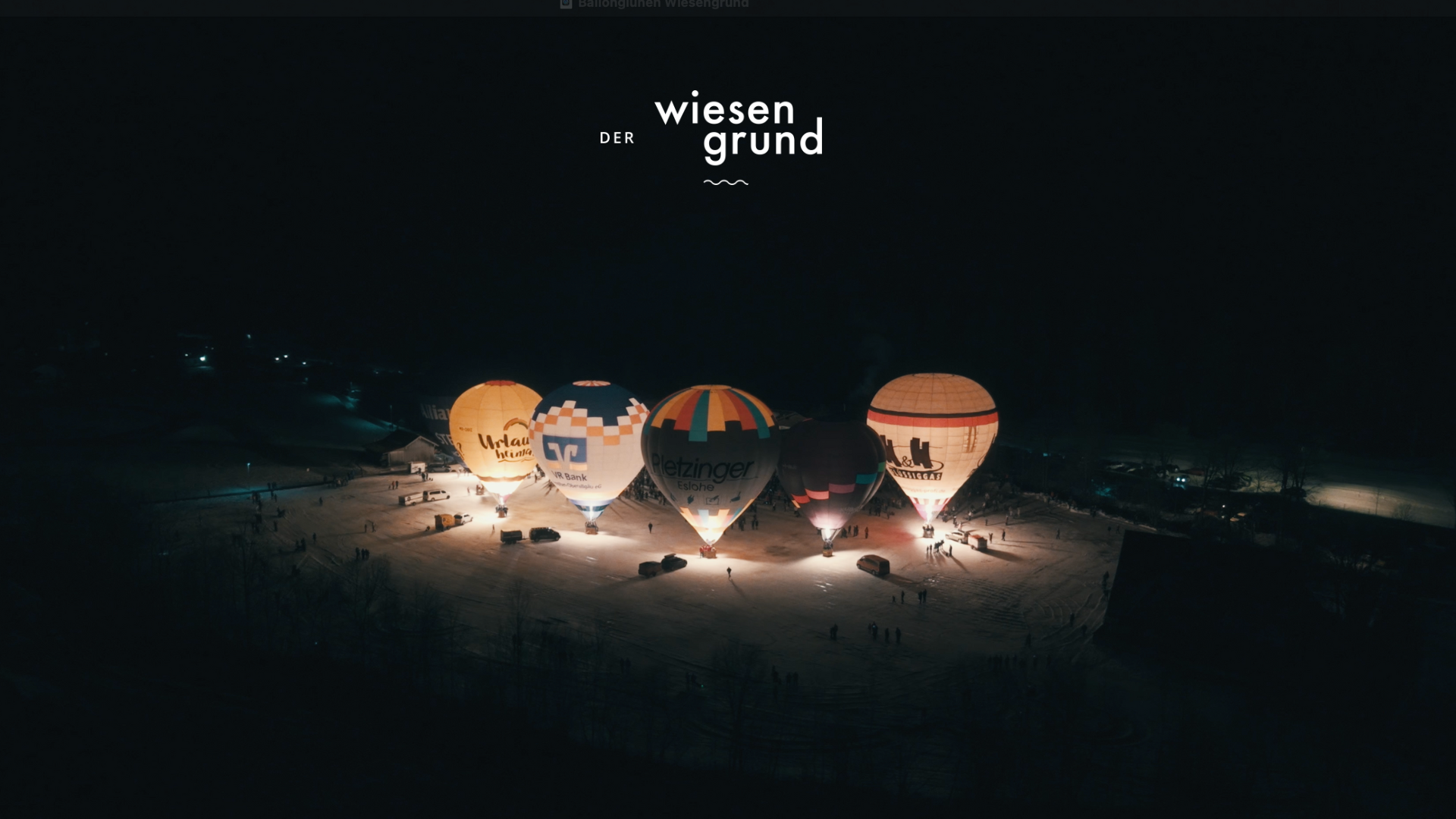 Hotels und Ferienwohnungen im Oberallgäu - Ballonglühen 2025 in Bad Hindelang im Allgäu beim Wiesengrund Ballonfestival - Ballonfestival mit Ballonglühen 2026 in Bad Hindelang