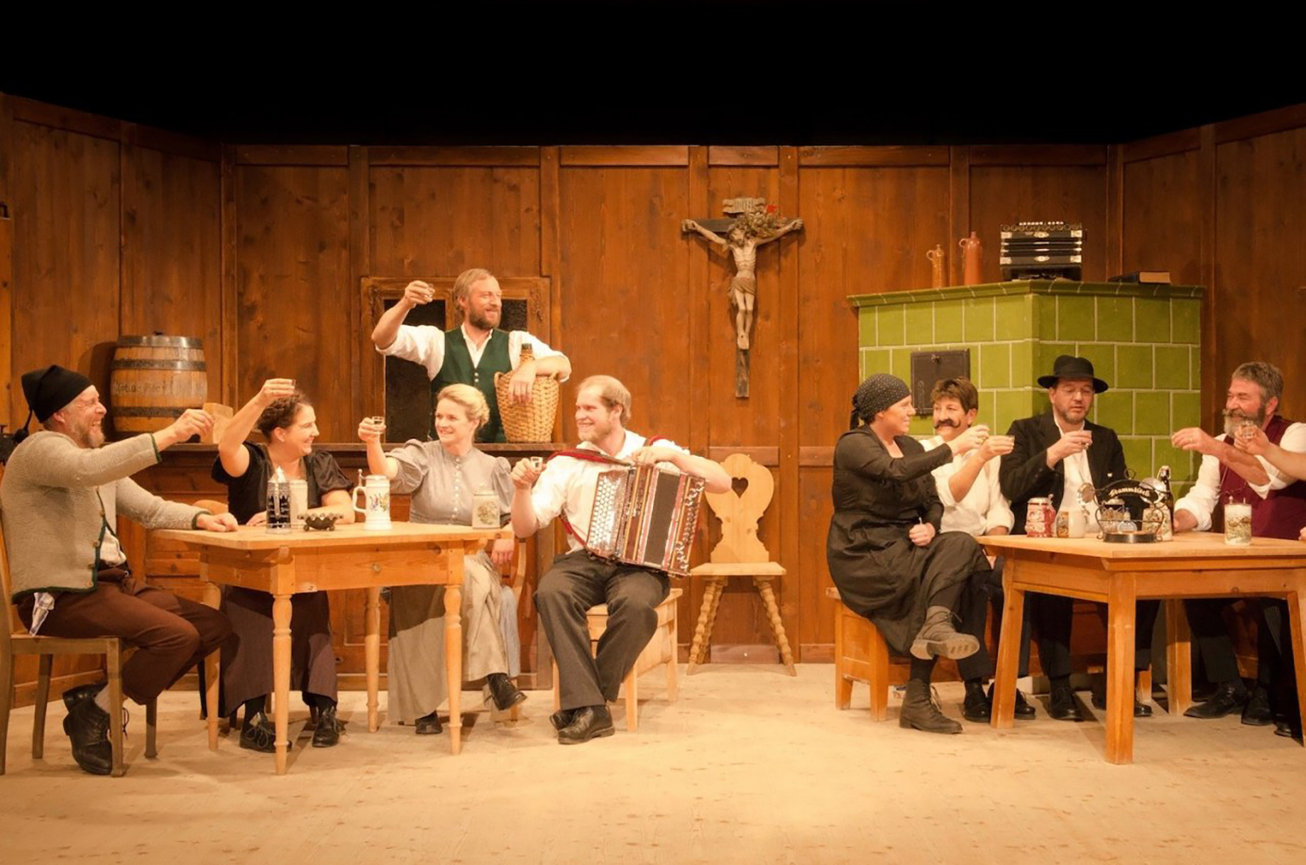 Unterkunft im Allgäu - Bauerntheater in Ofterschwang: Brandner Kaspar - Bild stammt von früherer Veranstaltung - Der Brandner Kaspar - Mundarttheater in Ofterschwang 