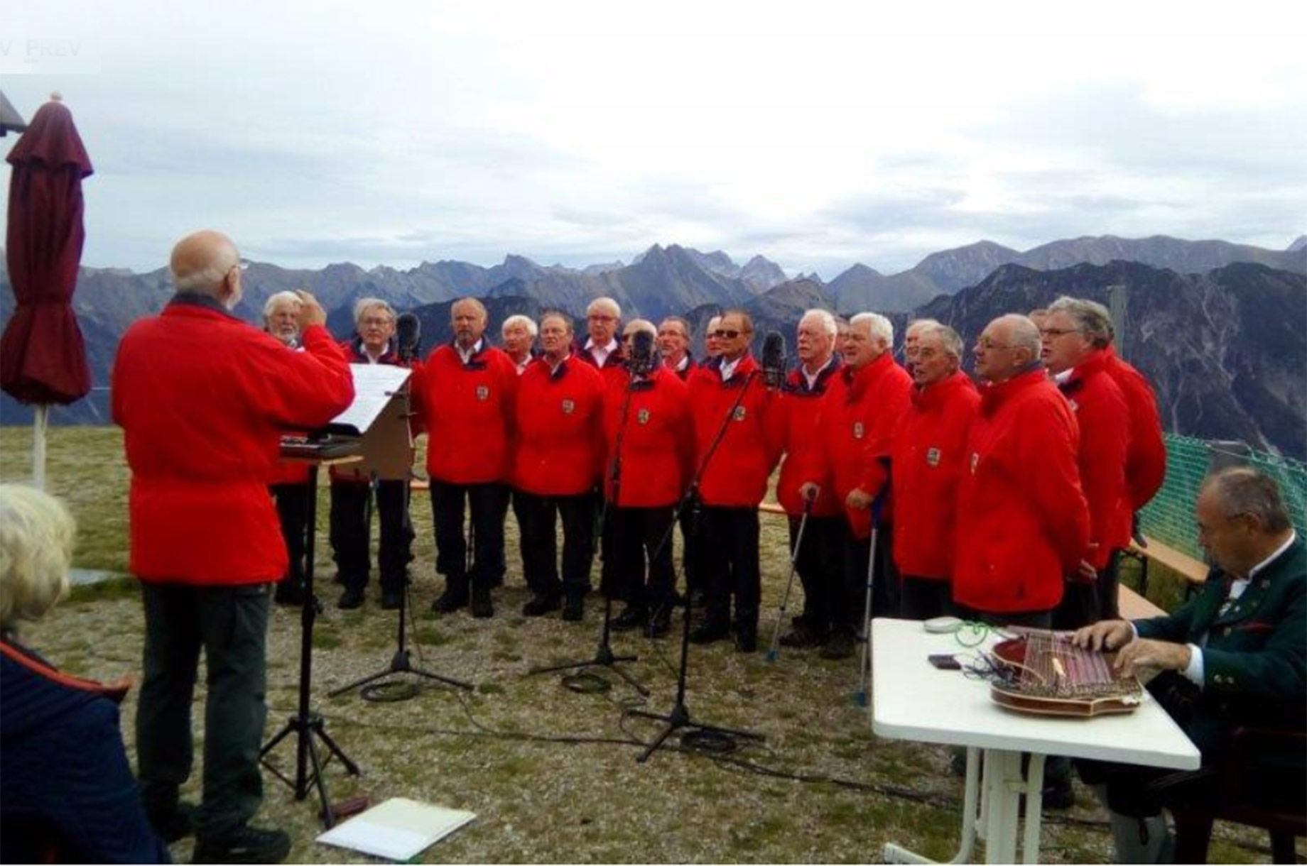 Unterkunft im Allgäu - Schongauer Bergsteigerchor mit Bergmesse auf dem Fellhorn - Schongauer Bergsteigerchor 2023 auf dem Fellhorn mit Bergmesse