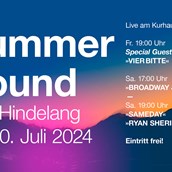 Veranstaltungskalender für das Oberallgäu: OpenAir Sommerfestival in Bad Hindelang - SummerSound - Sommerfestival OpenAir 2024 in Bad Hindelang