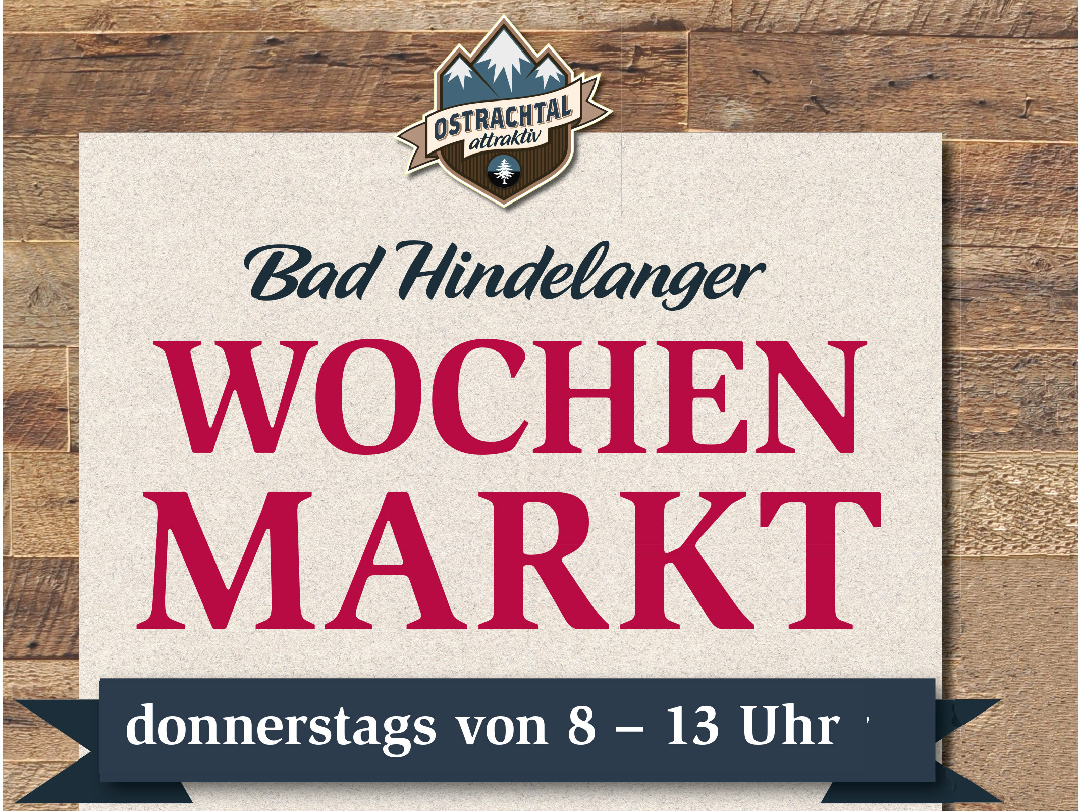Veranstaltungskalender für das Oberallgäu: Wochenmarkt in Bad Hindelang - Wochenmarkt in Bad Hindelang