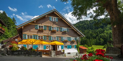 Hotels und Ferienwohnungen im Oberallgäu - Kinder & Familie: Kinder sind willkommen - Oberstaufen - Restaurant mit Biergarten im Hotel "Das Bad Rain" in Oberstaufen im Allgäu - Hotel & Restaurant "Das Bad Rain"