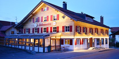Hotels und Ferienwohnungen im Oberallgäu - Zahlung: Bar - Oberallgäu - Restaurant Gasthof Mohrenwirt im Allgäu - Gasthof Mohrenwirt in Kranzegg im Allgäu ein Raub der Flammen