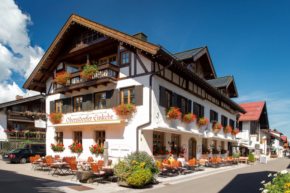 Unterkunft im Allgäu - Restaurant und Gasthof Oberstdorfer Einkehr in Oberstdorf im Allgäu - Restaurant im Gasthof "Oberstdorfer Einkehr"
