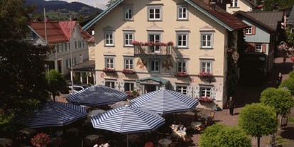 Hotels und Ferienwohnungen im Oberallgäu - Betriebsart | Angebot: Gastgarten - Bayern - Restaurant im Hotel Adler in Oberstaufen im Oberallgäu - Restaurant im Adler in Oberstaufen im Allgäu