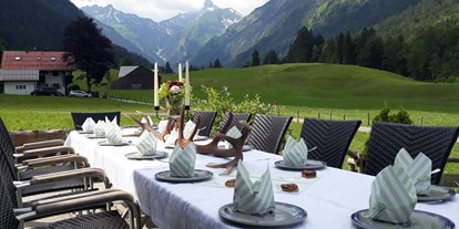 Hotels und Ferienwohnungen im Oberallgäu - Oberstdorf - Berggasthof - Restaurant Riefenkopf bei Oberstdorf im Allgäu - Berggasthof Riefenkopf im Trettachtal bei Oberstdorf