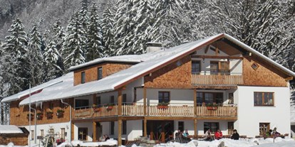 Hotels und Ferienwohnungen im Oberallgäu - Reisegrund: Skiurlaub - Oberallgäu - Berggasthof Riefenkopf bei Oberstdorf im Allgäu - Berggasthof Riefenkopf im Trettachtal bei Oberstdorf