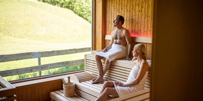 Hotels und Ferienwohnungen im Oberallgäu - Freizeit: Sauna - Allgäu - Panoramasauna - Wohlfühlhotel Frohsinn in Fischen im Allgäu