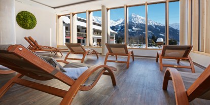 Hotels und Ferienwohnungen im Oberallgäu - Ausstattung: Sauna - Allgäu - Ruheraum mit Aussicht - Wohlfühlhotel Frohsinn in Fischen im Allgäu