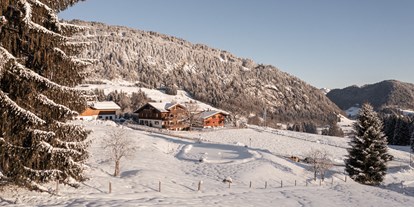 Hotels und Ferienwohnungen im Oberallgäu - Küchenstil: Heimische Küche - Bayern - Die Alpe Dornach im Winter - Alpe Dornach | Allgäuer Alpinküche