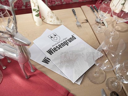 Hotels und Ferienwohnungen im Oberallgäu - Betriebsart | Angebot: Eiskarte - Deutschland - Wiesengrund - Restaurant in Bad Hindelang - Restaurant im Hotel Wiesengrund in Bad Hindelang
