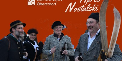 Hotels und Ferienwohnungen im Oberallgäu - Après Nostalski bei Bohne & Clyde in Oberstdorf - Après Nostalski im Bohne & Clyde in Oberstdorf 