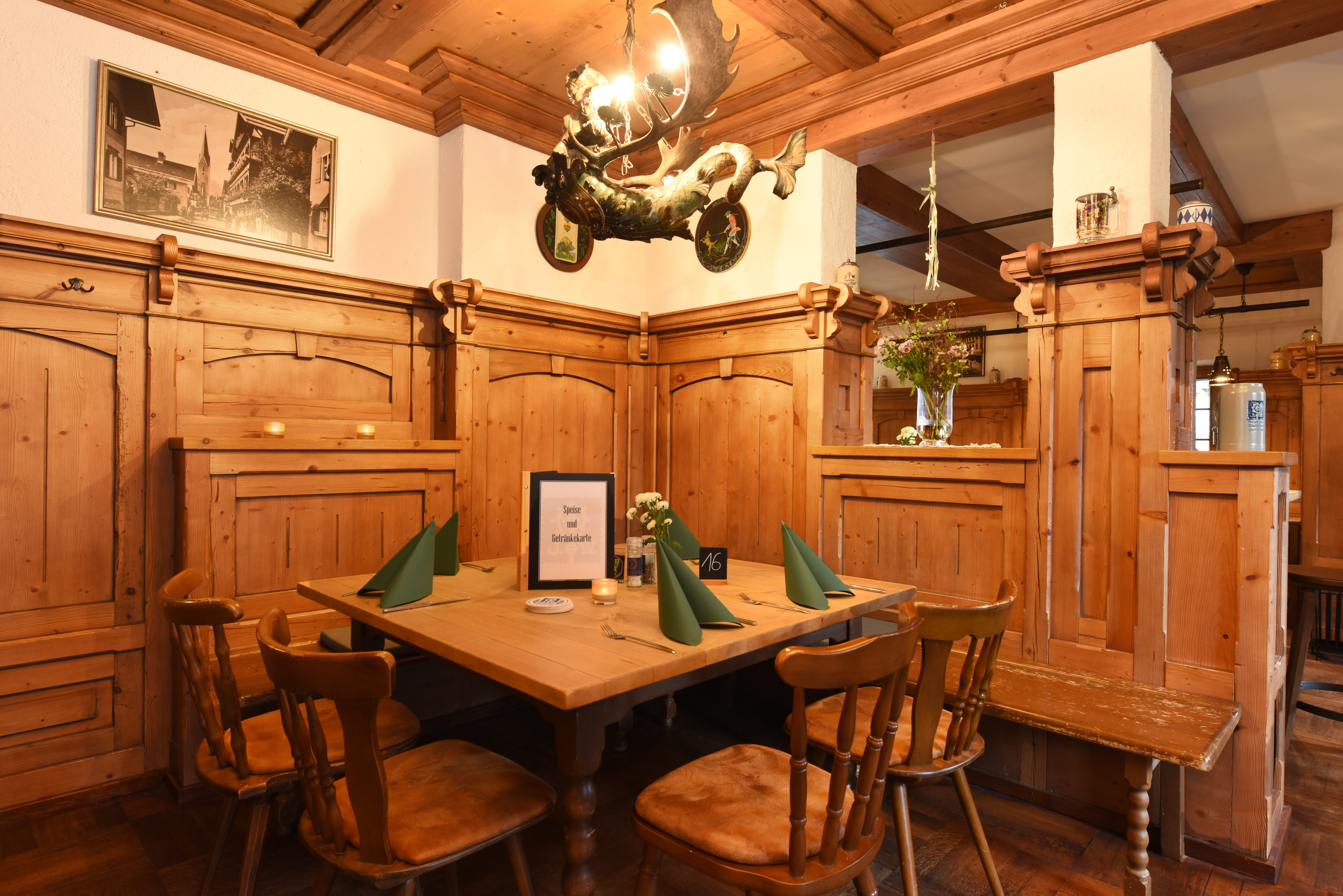 Restaurantführer für das Oberallgäu: Restaurants im Allgäu -  Landgasthof zum Augustiner in Oberstdorf  - Restaurant - Landgasthof zum Augustiner in Oberstdorf im Allgäu