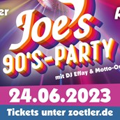 Veranstaltungskalender für das Oberallgäu: Joe’s Revival - Die 90’s Motto-Party des Jahres - Zötler Brauerei präsentiert "die" 90’s Motto-Party des Jahres