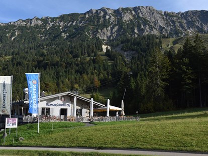 Hotels und Ferienwohnungen im Oberallgäu - Betriebsart | Angebot: Einkehrstation - Erdinger Urweisse Alp an der Wiedhagbahn in Oberjoch - Erdinger Urweisse Alp an der Wiedhagbahn in Oberjoch