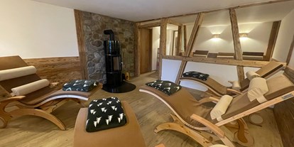 Hotels und Ferienwohnungen im Oberallgäu - Freizeit: Sauna - Deutschland - Ruhebereich - Bäumers Retreat - Apartments in Bad Hindelang