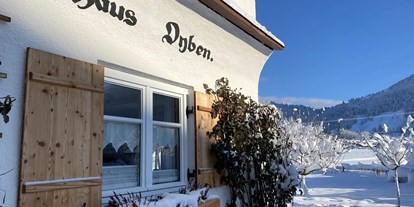 Hotels und Ferienwohnungen im Oberallgäu - Freizeit: Skifahren - Haus Oyben - Ferienwohnungen in Bad Hindelang -  Haus Oyben - Ferienwohnungen in Bad Hindelang