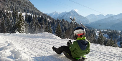Hotels und Ferienwohnungen im Oberallgäu - Kategorien: Wanderparadies - Winterrodeln von der Seealpe am Nebelhorn - Winterrodeln von der Seealpe am Nebelhorn