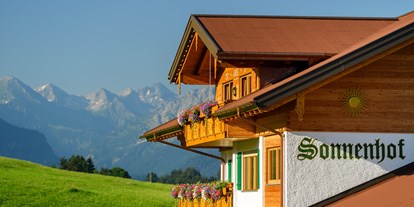 Hotels und Ferienwohnungen im Oberallgäu - Sterneklassifizierung: 4 - 5 Sterne - Oberallgäu - Sonnenhof Waibel - Ferienwohnungen in Traumlage - Sonnenhof Waibel - Ferienwohnungen in Traumlage 
