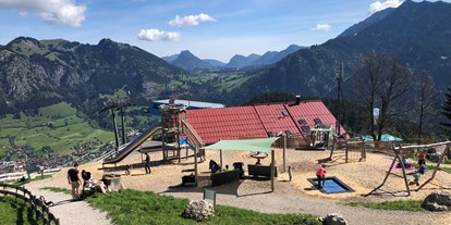 Hotels und Ferienwohnungen im Oberallgäu - Kinder & Familie: Kinderspielplatz - Bayern - Hornbahn Bad Hindelang im Allgäu - Hornbahn Bad Hindelang im Allgäu im Sommer