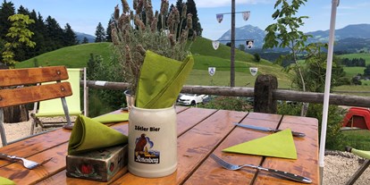Hotels und Ferienwohnungen im Oberallgäu - Kinder & Familie: Kindergerichte - Oberallgäu - Berghof-Stüble im Alpenwildpark in Obermaiselstein - Berghof-Stüble im Alpenwildpark in Obermaiselstein