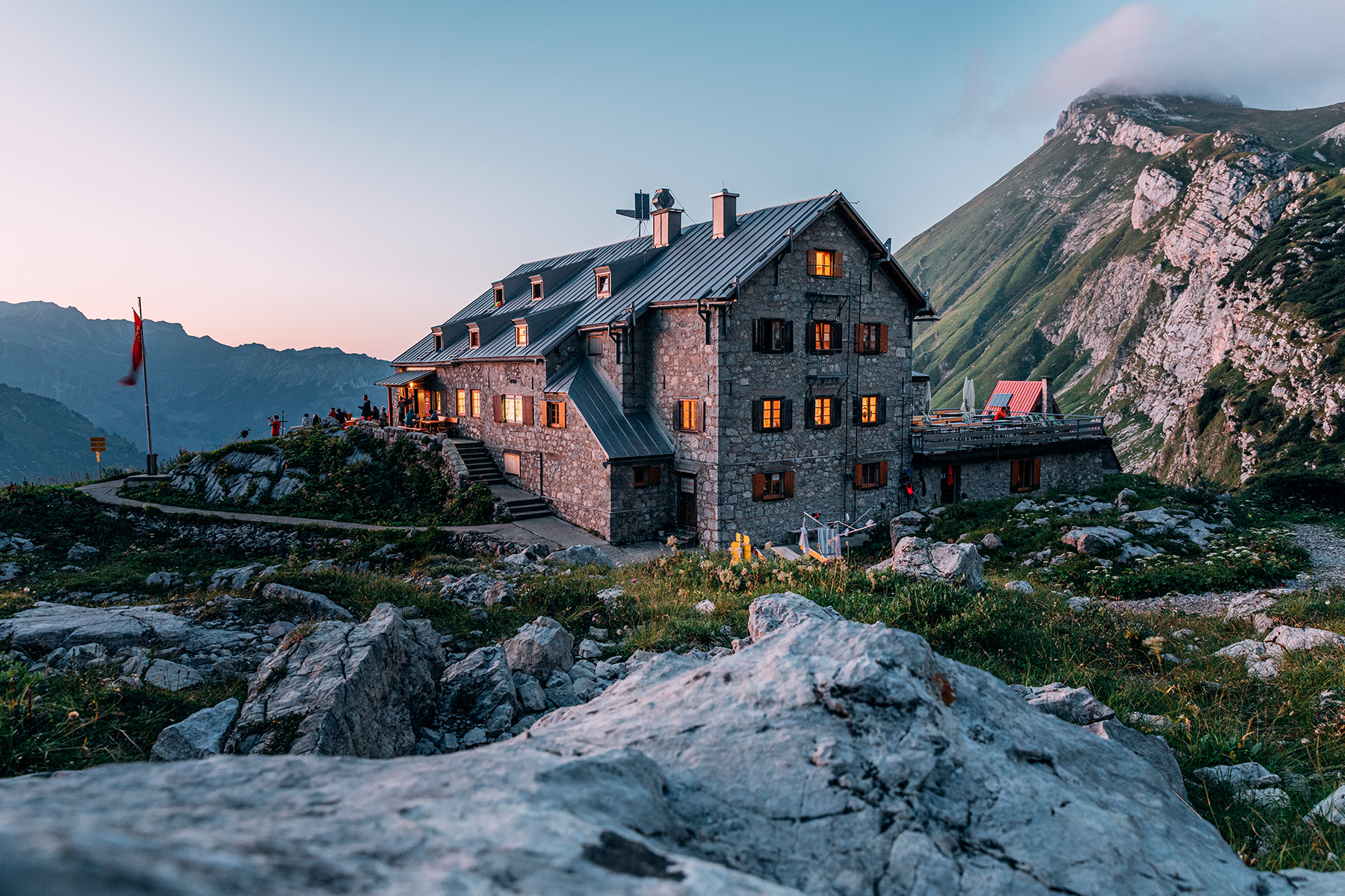 Hotels und Ferienwohnungen im Oberallgäu - Prinz Luitpold Haus in Hinterstein in den Allgäuer Hochalpen - Prinz Luitpold Haus in Hinterstein