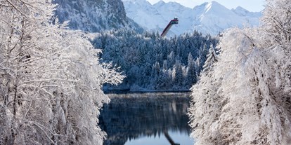Hotels und Ferienwohnungen im Oberallgäu - Wetter: bei jedem Wetter - Oberstdorf - Skiflugschanze in Oberstdorf im Allgäu - Skiflugschanze Oberstdorf