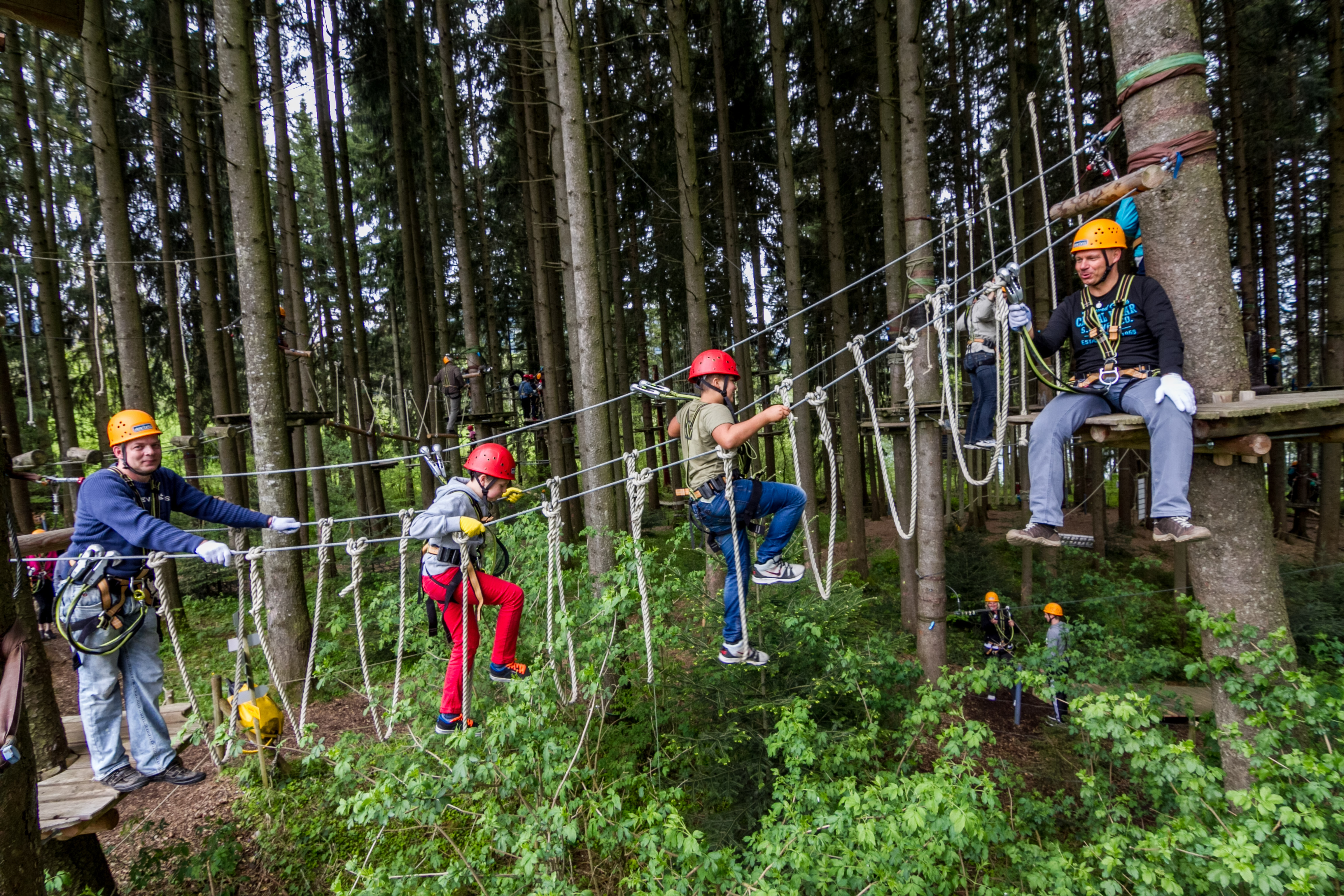 Hotels und Ferienwohnungen im Oberallgäu - Kletterwald - Hochseilgarten Grüntensee im Allgäu - Kletterwald - Hochseilgarten Grüntensee