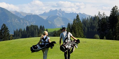 Hotels und Ferienwohnungen im Oberallgäu - Kinder & Familie: Kinder sind willkommen - Bayern - Golfplatz Oberallgäu in den Hörnerdörfern im Allgäu - Golfplatz Oberallgäu in Bolsterlang im Allgäu