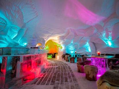 Hotels und Ferienwohnungen im Oberallgäu - Saison: Winter - Oberallgäu - Iglu Lodge - Eishotel auf dem Nebelhorn über Oberstdorf - Iglu Lodge - das Eishotel auf dem Nebelhorn
