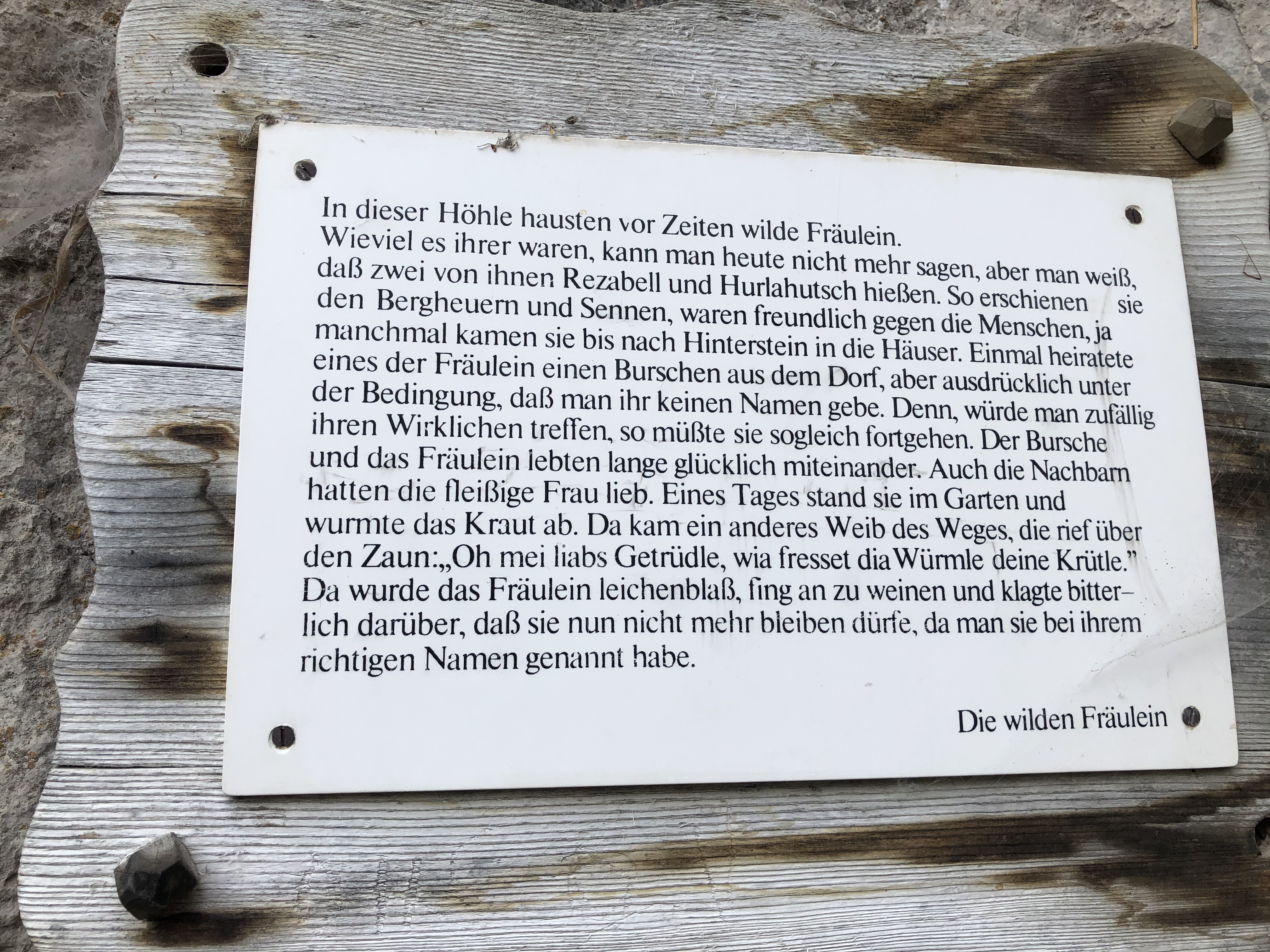 Unterkunft im Allgäu - Wildfräuleinstein - Bad Hindelang / Hinterstein im Allgäu
