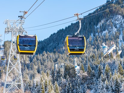 Hotels und Ferienwohnungen im Oberallgäu - Kategorien: Bergbahn - Oberallgäu - Skigebiete im Allgäu - die Nebelhornbahn über Oberstdorf - Die Nebelhornbahn im Winter 