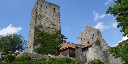 Hotels und Ferienwohnungen im Oberallgäu - Parken & Anreise: kostenlose Parkplätze - Bayern - Burgruine Sulzberg