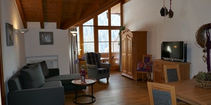 Hotels und Ferienwohnungen im Oberallgäu - Ausstattung Ferienwohnungen / Zimmer: SAT-TV - Balderschwang Wäldle - FEWO "Riedberhorn"****72qm - Albingers Landhaus