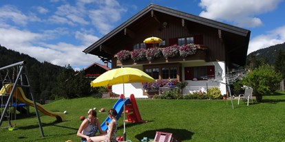 Hotels und Ferienwohnungen im Oberallgäu - Freizeit: Sauna - Balderschwang Wäldle - Ein PARADIES für kuhle KIDS! - Albingers Landhaus