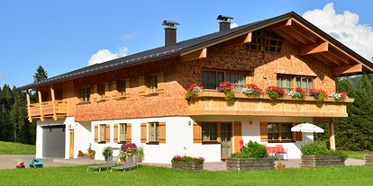 Hotels und Ferienwohnungen im Oberallgäu - Verpflegung: Frühstücksbuffet - PLZ 6991 (Österreich) - Bergblick