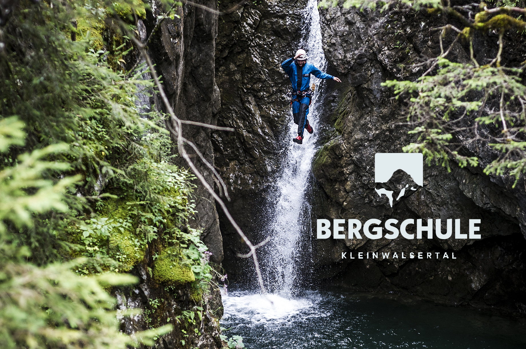 Ausflugsziele im Oberallgäu: Canyoning im Schwarzwasserbach mit der Bergschule Kleinwalsertal - Canyoning mit der Bergschule Kleinwalsertal