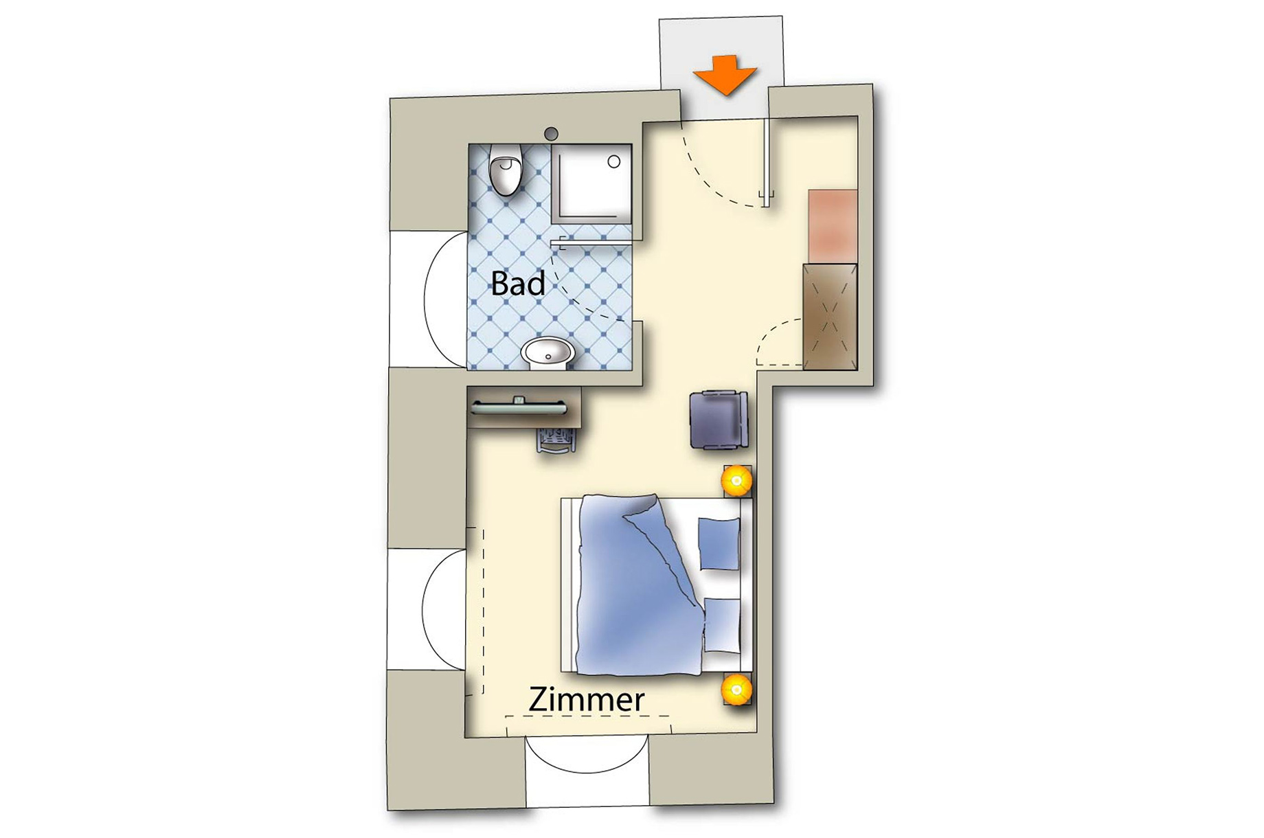 Unterkunft im Allgäu: Gästehaus Stiftsstadt - Urban Lifestyle & Komfort - Stiftsstadt Kempten - Urban Lifestyle & Komfort