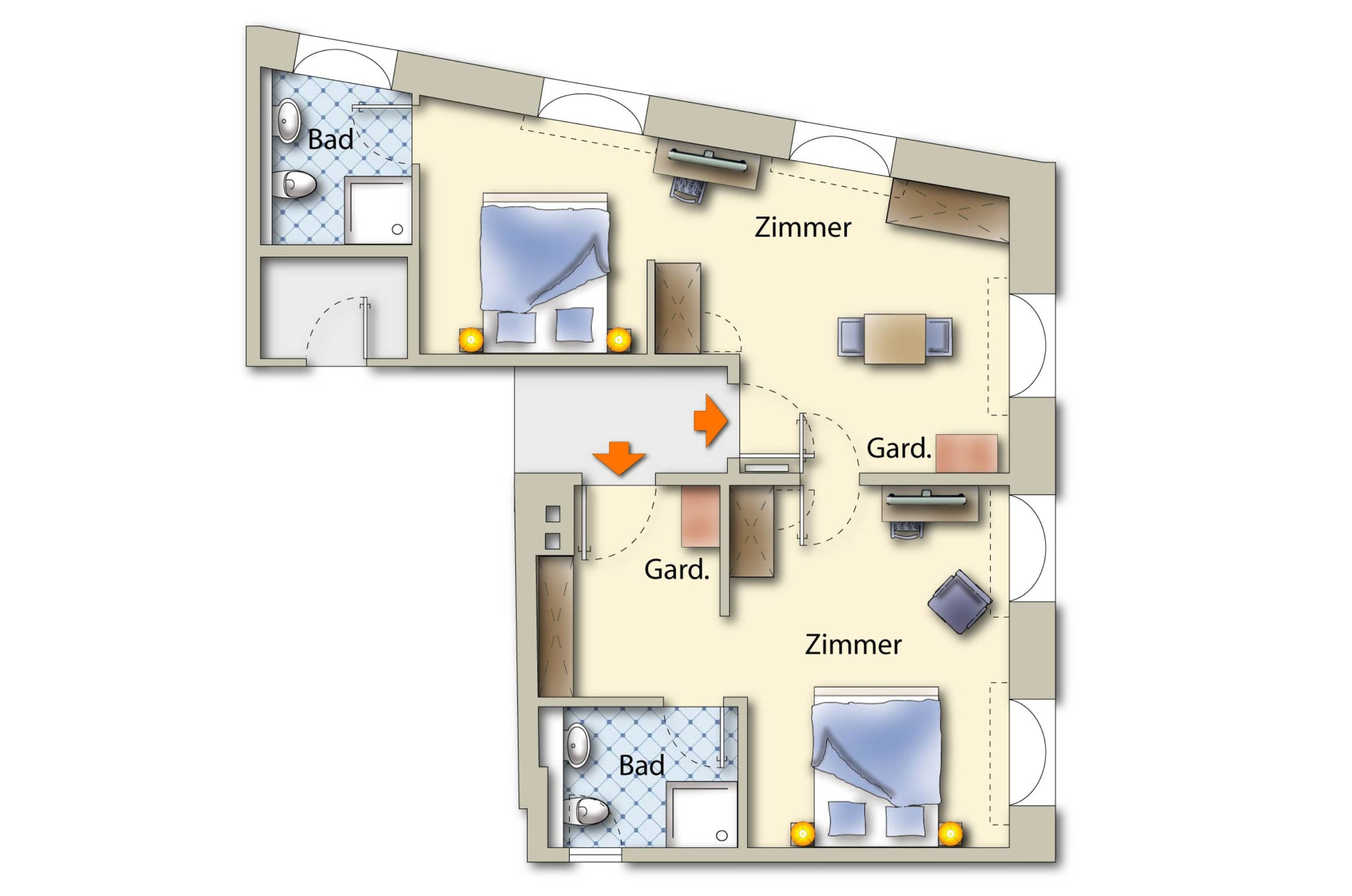 Unterkunft im Allgäu: Gästehaus Stiftsstadt - Urban Lifestyle & Komfort - Stiftsstadt Kempten - Urban Lifestyle & Komfort
