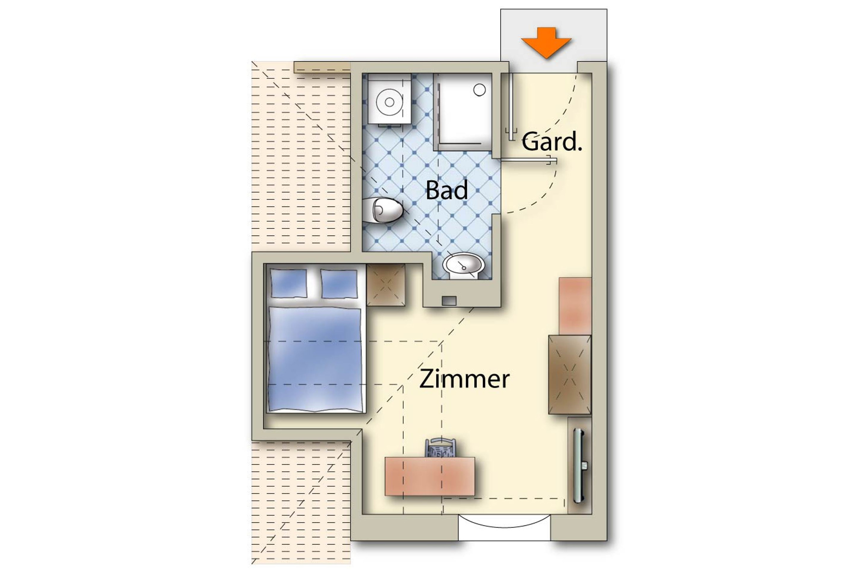 Unterkunft im Allgäu: Gästehaus Stiftsstadt - Urban Lifestyle & Komfort - Stiftsstadt Kempten - Urban Lifestyle & Komfort