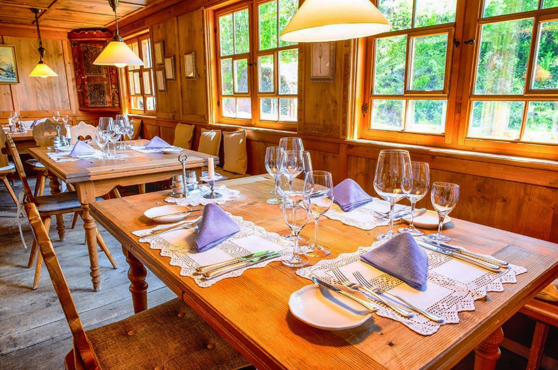 Hotels und Ferienwohnungen im Oberallgäu - Kinder & Familie: Kindergerichte - Restaurant im Hotel Almhof Rupp in Riezlern im Kleinwalsertal - Restaurant im Hotel Almhof Rupp in Riezlern