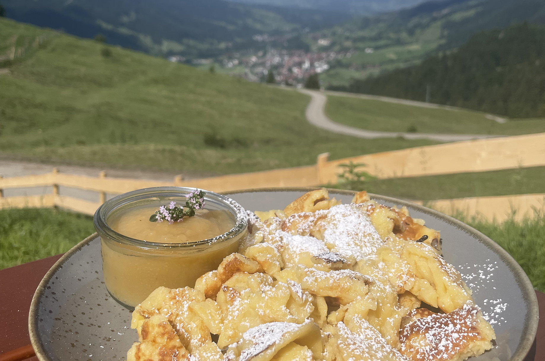 Restaurants im Oberallgäu: Ochsenalpe über dem Ostrachtal in Oberjoch - Ochsenalpe über dem Ostrachtal in Oberjoch