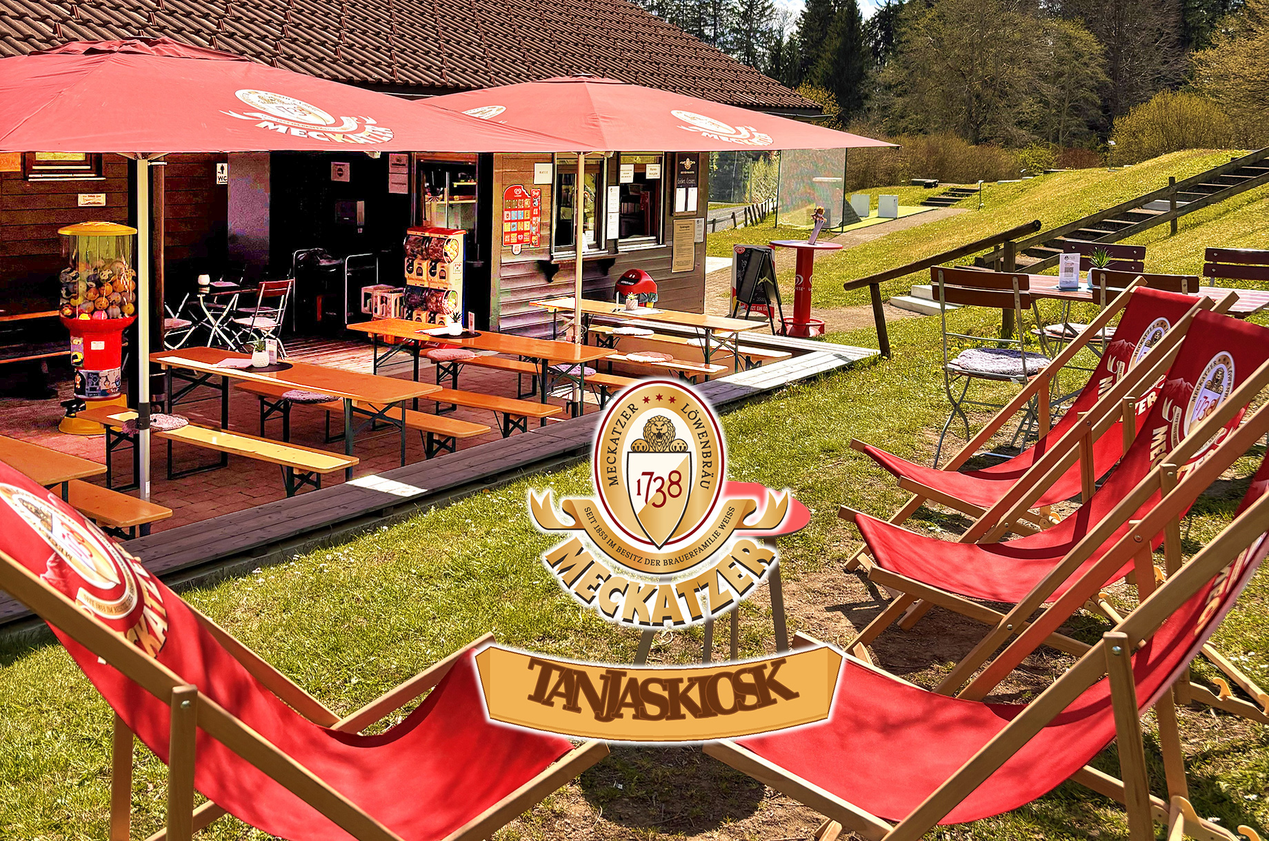 Hotels und Ferienwohnungen im Oberallgäu - Minigolfanlage Buchenberg mit Moorweiher & Freizeitanlage - Moorweiher Buchenberg - mit Minigolf- & Freizeitanlage 