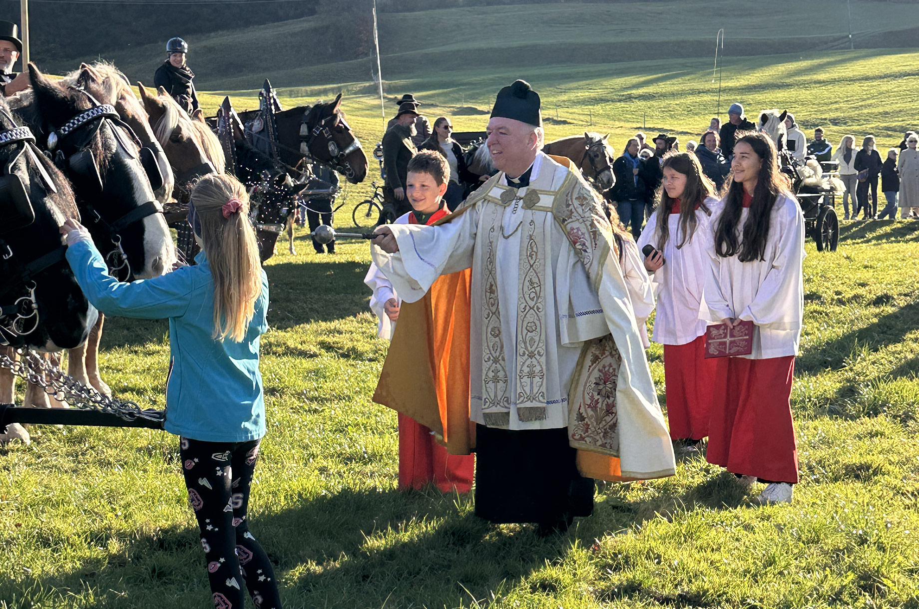 Veranstaltungen im Oberallgäu: Martinusritt mit Pferdesegnung in Blaichach - Martinusritt 2025 mit Pferdesegnung in Blaichach