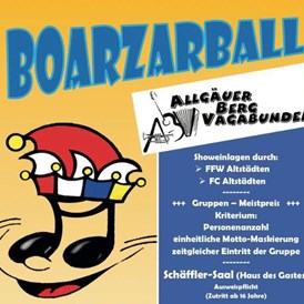 Veranstaltungen im Oberallgäu: Boarzar Faschingsball